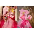 thumbnail image 6 of SUEE Princess Peach Costume for Girls Halloween Cartoon Peach Outfits with Accessories, 3-9Y, 6 of 7