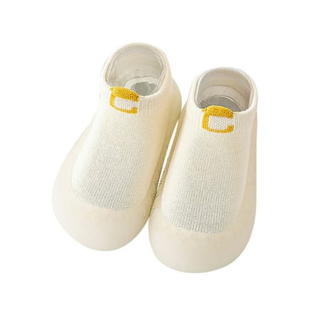 

TAIAOJING Boys Girls Socks Shoes Toddler WarmThe Floor Socks Non Slip Prewalker Shoes For 6-9 Months