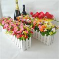 thumbnail image 1 of Conjunto de flores artificiales para sala de estar, ventana, decoración de bodas, restaurante de flores, cibercafé, diseño de exposición inmobiliaria, bonsái de flores artificiales, 1 of 5