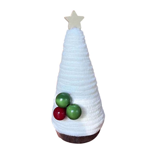 KLKCMS Mini Christmas Tree Ornament Centerpiece Table Decoration Cute Remembrance Gift 7.5x21 cm