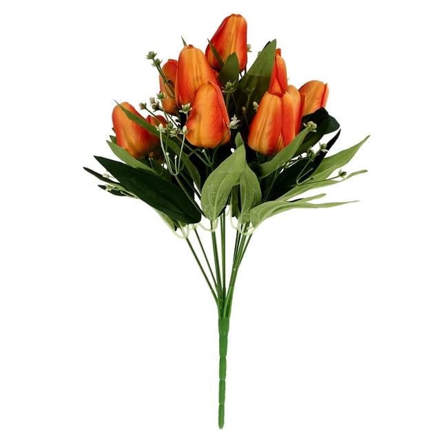 KAKOWELY 1 precioso ramo de tulipanes decorativo de simulación para el hogar.
