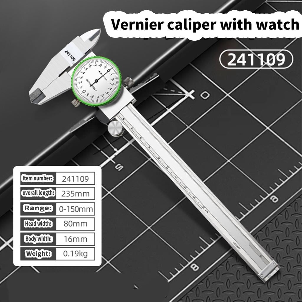 CEORPER Industrial 0 to 150mm Carbon Steel Calipers with Wear Resistant Frame Shockproof Calipers for Precise Measurement Need
