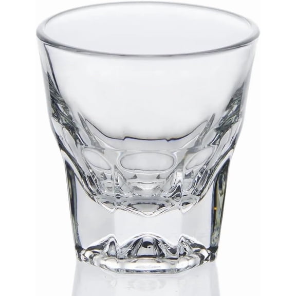Necessia Heat-Treated Tempered Rim Cortado/Espresso/Gibraltar Glasses 4.5 oz Set of 2