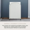 thumbnail image 6 of Child Craft Sweet Dreamer™ Folding Portable Crib with 3" Mattress, Durable Metal Frame, White, 6 of 9