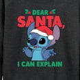 thumbnail image 3 of Lilo & Stitch - Dear Santa I Can Explain - Women's Lightweight French Terry Long Sleeve Shirt, 3 of 5