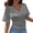 Dark Gray, variant on Korean Style Design Short Sleeve T Shirt Casual Loose Fit Pure Basic Top Summer Arrival Women's Tee Shirts for Women Casual