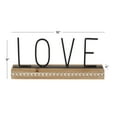 thumbnail image 2 of DecMode Love Wood Decorative Sign with Wood Beaded Base, 1-Piece, 2 of 6