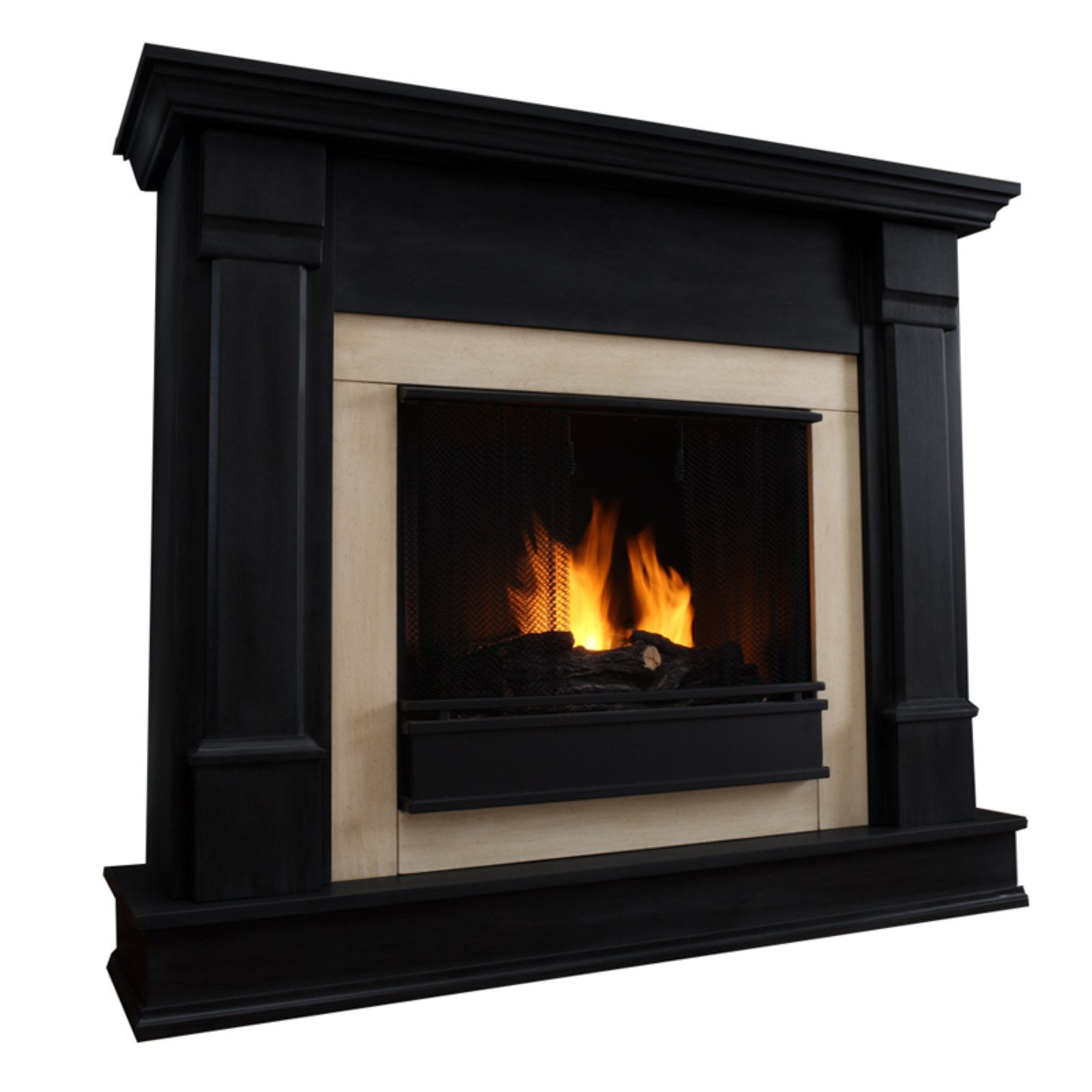 Real Flame Silverton Ventless Gel Fireplace Black