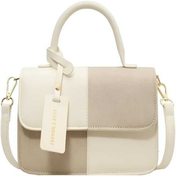 GASTROPOD Checkered Shoulder Bag for Women, Small Leather Crossbody Bag, Fall Trendy Luxury Handbags Top-Handle Purse With Strap