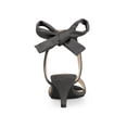 thumbnail image 2 of BLISSFUL STEP Mother's Day Women's Shoes Kitten Heel Ankle Strap Open Toe Bow Tie Sandals  Grey 10.5, 2 of 7