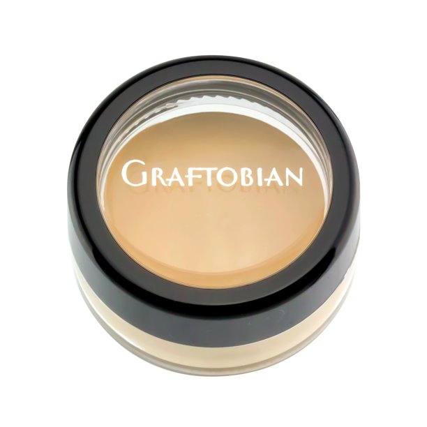 Corrector de base en crema Graftobian HD de 1/4 oz: fórmula suave y sedosa, neutraliza la decoloración para resultados impecables, perfecto para maquillaje de alta definición, amarillo brillante