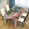 thumbnail image 4 of Yayeee Tablecloths 60" x 60" Rectangle Wrinkle Resistant Party Table Cover, Pink and White Cat, 4 of 8