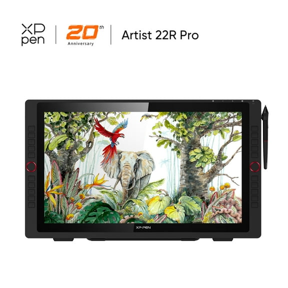 XPPen Artist 21.5in Drawing Tablet with 20 Shortcut Keys.8194 Pressure Levels, 88% NTSC FHD Pen Display.Pro Drawing Monitor for Animation Graphic Tablet for Computer (with Two Pens)