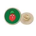 thumbnail image 1 of Broche de oro metálico circular, 1 of 3