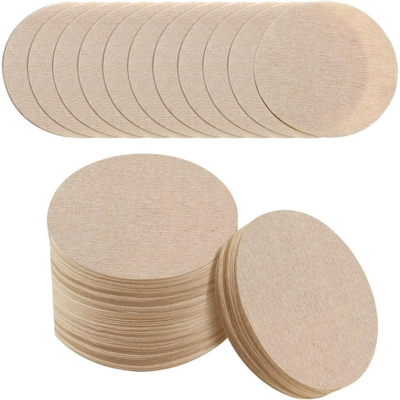 Qucyy 600 PCS Unbleached Coffee Filters compatible with Aeropress Coffee Maker Replacement Round Coffee Filters Disposable Paper Filters
