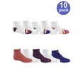 thumbnail image 3 of Fruit of the Loom Girls Ankle Socks 10-Pack, Sizes S-L, 3 of 5