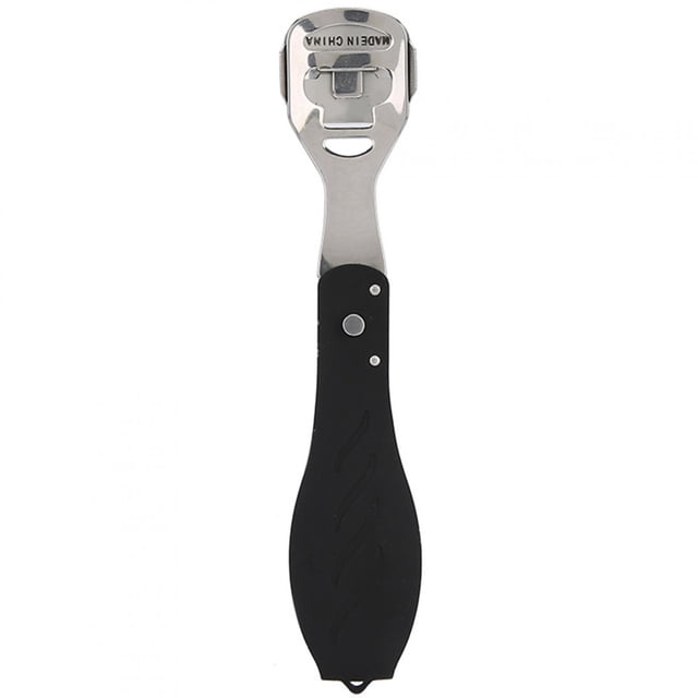 Removedor de piel muerta, removedor de callos, cepillo para manchas, herramienta para el cuidado de los pies, raspador de acero para pies construido para el futuro
