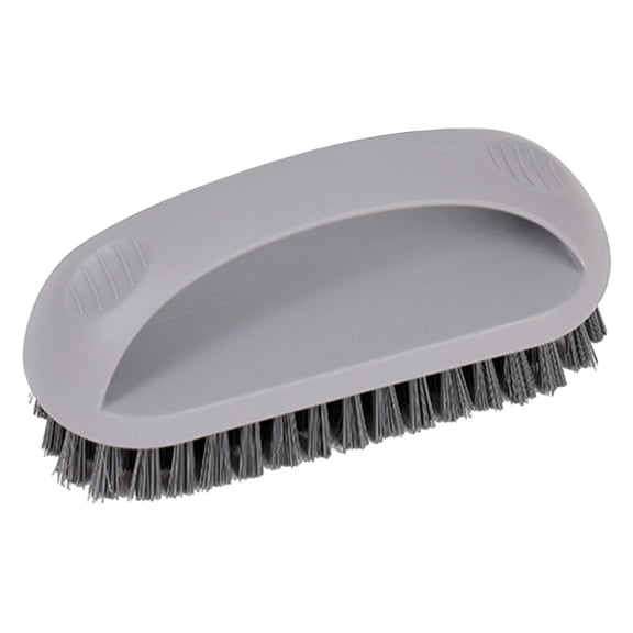 Heavy-Duty Scrub Brushes for Cleaning Comfort Grip & Stiff Bristles, Scrubber with Handle for Shower Bathroom Tub Carpet Dark Gray Basdi