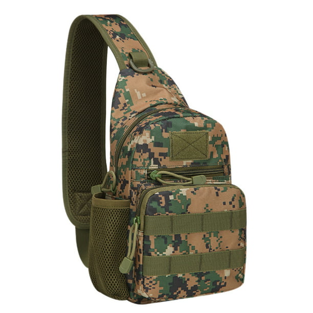Anself - Water-resistant Oxford Sling Bag Crossbody Backpack Large Capacity Chest Shoulder Pack ...