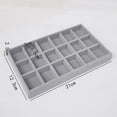 thumbnail image 3 of 4Pcs Jewelry Trays Organizer Display Case Trays for Displaying Drawer Grey, 3 of 8