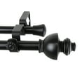 thumbnail image 2 of Madalena Double 13/16 inch dia. Curtain Rod 48-84" - Black, 2 of 2