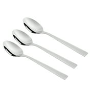 Mainstays Chiazza Stainless Steel Dinner Spoon, Set of 3, Silver