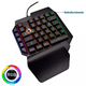 thumbnail image 3 of Teclado Gamer USB Retroiluminado a Una Mano Virtual Zone Negro, 3 of 5