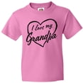 thumbnail image 3 of Inktastic I Love My Grandpa in Black Chalk Heart Youth T-Shirt, 3 of 5