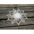 thumbnail image 5 of Neutral Earth Tones White Jacquard Doily (11" / 15" Round), 5 of 5
