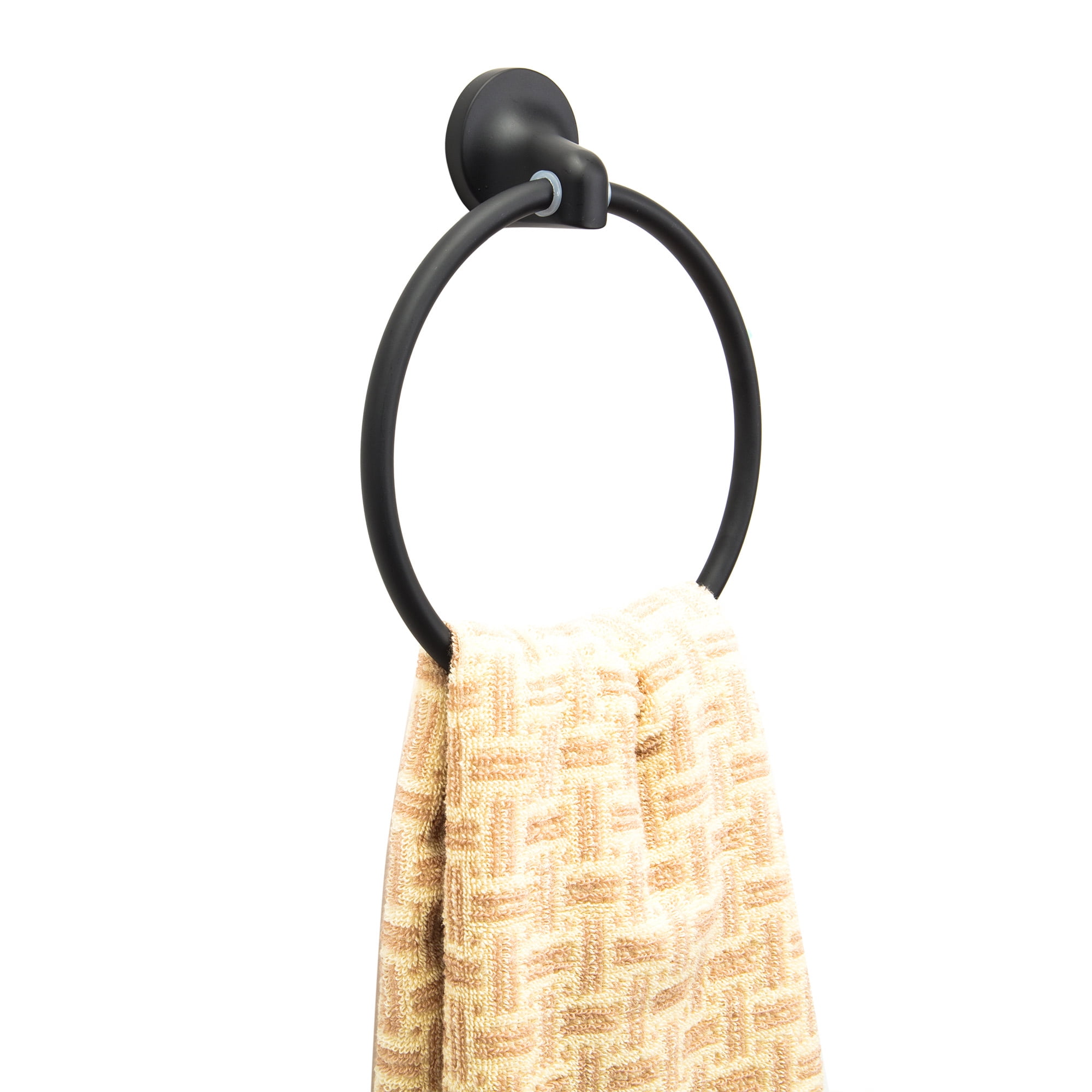 Towel Ring Bathroom Hand Towel Holder Brushed Nickel Circle Rings Door