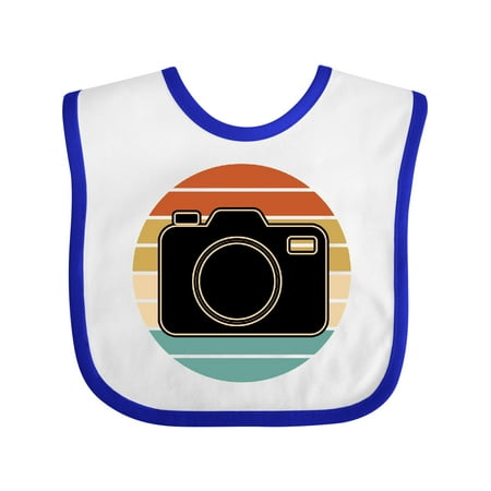 

Inktastic Photographer Gifts Camera Vintage Gift Baby Boy or Baby Girl Bib