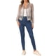 thumbnail image 2 of Chaqueta bomber ligera de mujer con cierre y mangas largas Inspire Chic, transparente, color gris, 2 of 6