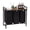 3 baskets, variant on 3-Section Laundry Hamper with Lid, Pull-Out Removable Bags & Wheels
