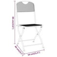 thumbnail image 3 of vidaXL 2/4x Folding Patio Chairs Expanded Metal Mesh Anthracite Garden Outdoor, 3 of 12