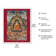 thumbnail image 2 of Shakyamuni Buddha's Miracles - Vintage Tibetan Thangka Buddhist Painting - Tibet, 18th Century - Fine Art Matte Paper Print (Unframed) 16x20in, 2 of 4