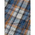 thumbnail image 6 of Mens Classic Plaid Shirt Turn Down Collar Short Sleeve Button Down Plaid Dress Shirt Casual Regular Fit Plaid Shirt Tops, 6 of 9