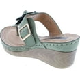 thumbnail image 3 of Gc Shoes Women's Sydney Rosette Slide Wedge Sandals, 3 of 7