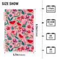 thumbnail image 2 of FORMRS 1-Subject Spiral Notebook 8" x 5" College Ruled 60 Refillable Sheet A5 Hard Cover, Pink Tropical Pattern, 2 of 7