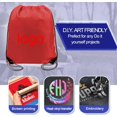 thumbnail image 4 of Drawstring Backpack Bags 20|30|50 Packs Reflective String Bags for Gym Sport Trip Cinch Sack DIY for Women Men, 4 of 6