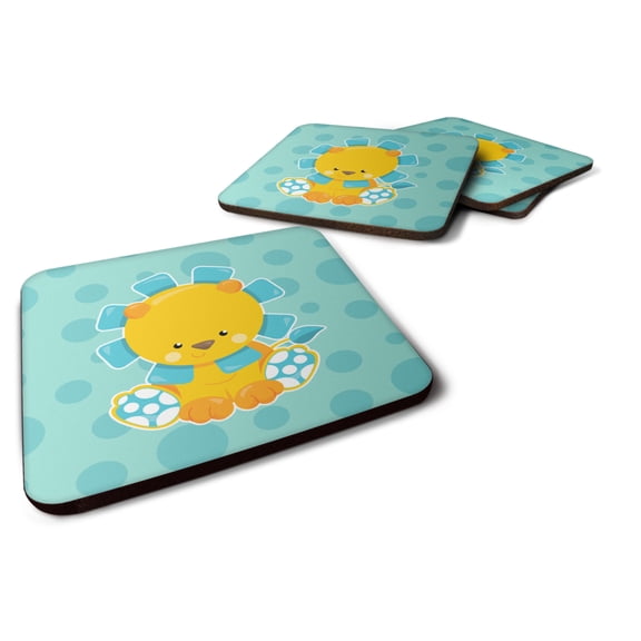 Boy Lion Foam Coaster Set of 4