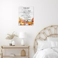 thumbnail image 4 of Fall Thanksgiving Canvas Wall Art Decor Inspirational Quotes Pumpkin Maple Leaves on Rural Wood Board Wall Art Autumn Thanksgiving Wall Art Framed for Bedroom Living Room Easy to Hang,12x16 Inches, 4 of 5