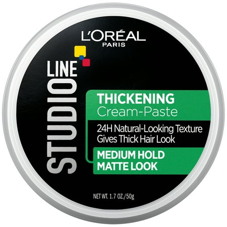L'Oreal Paris Studio Line Thickening Medium Hold Cream Paste, 1.7 (Best Hair Thickening Paste)