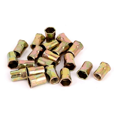 m and baby food b bargains 20pcs M8 Reduced Rivet Head Nuts Inner Threaded Hex Body