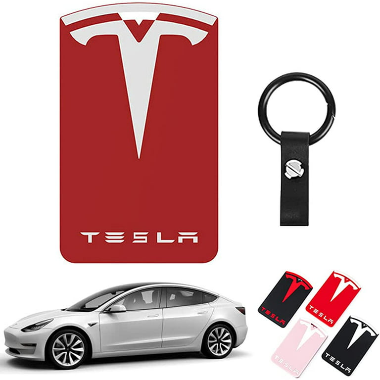 For Tesla Portable Smart Car Key Ring Waterproof Carbon Fiber
