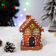 Large Christmas Village Gingerbreads House LED Christmas Gingerbreads House for Seasonal Home Accent