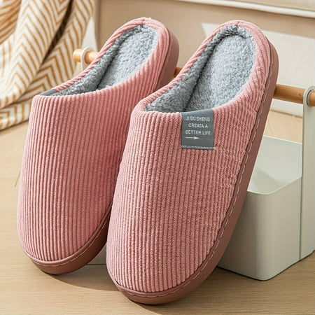 

Cozy Plush Slippers - Soft Warm and Comfortable Indoor Shoes with Slip-Resistant Soles for Home Lounge and Relaxation - Perfect for Cold Winter Days