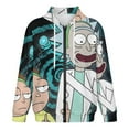 thumbnail image 4 of Rick And Morty Jacket Casual Oversized Hoodie Stylish Zipper Hooded Sweatshirt Warm Loose Outerwear L, 4 of 8