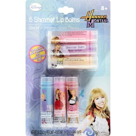 Lotta Luv: Disney Hannah Montana Shimmer Lip Balms Set, 6 ct