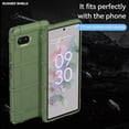 thumbnail image 3 of Slim Fit Phone Case for Google Pixel 6a, Rugged Shield Durable Phone Case with Military Grade Shockproof Protection and Screen Camera Protective Cover for Google Pixel 6a, HD Green, 3 of 16