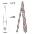thumbnail image 3 of Naloa Watermelon Print Solid Color Tie Formal Necktie for Men，Suitable for business, daily life, work, 3 of 5